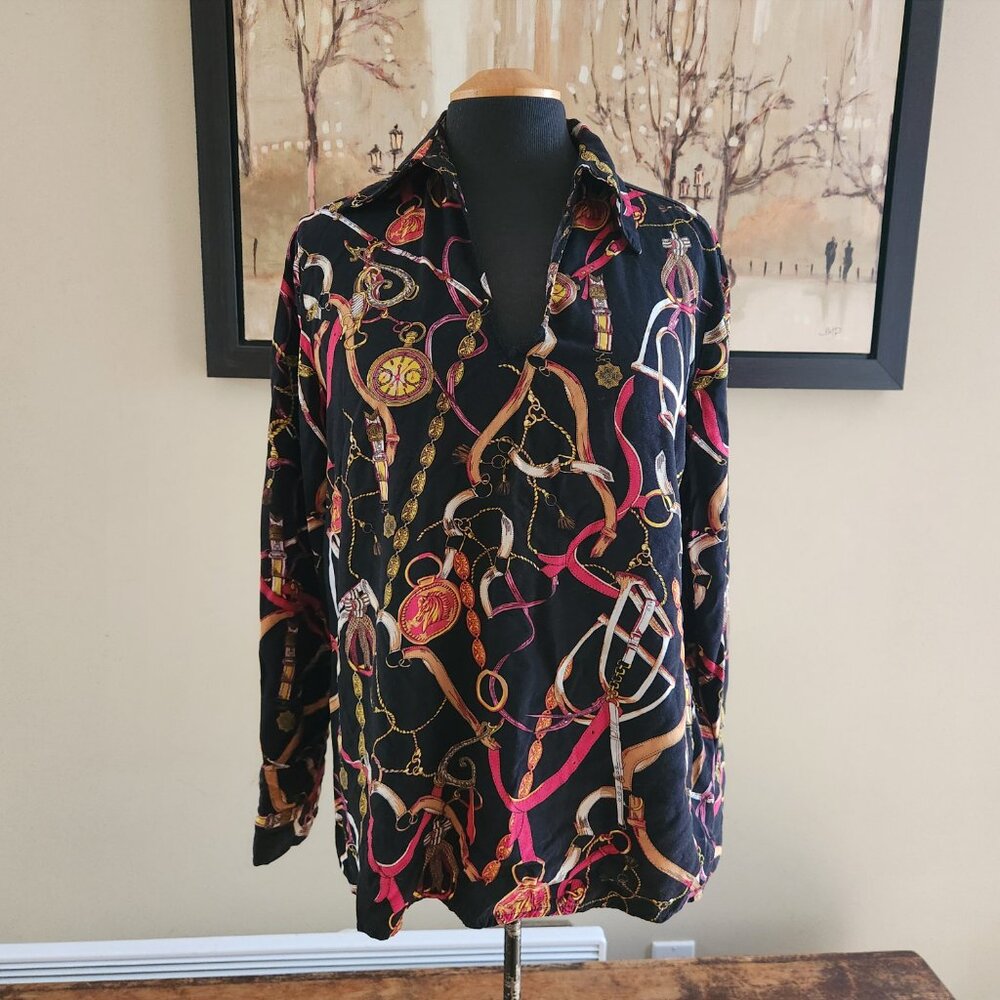 Esqualo horse print blouse / 6